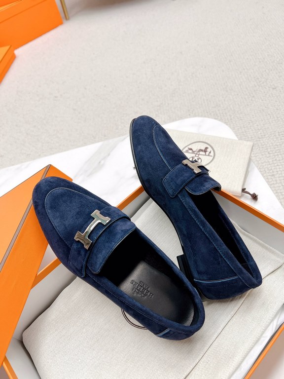 HERME'c, the whole network exclusive handmade, private high-end customization, classic handmade workshop ~ ~ ~ big goods real shotRoyal Loafers, very classic, versatile, simple, colorblocking design, on the foot is very 