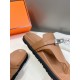 Men  [ΗERMES 】 Hermes spring and summer classic couple models second uncle slippers Chypre ugly ugly ugly uncle slippers - old man slippers, on the foot is simply too comfortable! It's simple and cute!All mixed breed she