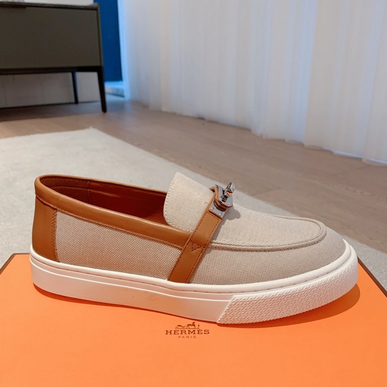 Men's [Guanhua] Hermes  home 23ss early spring new products! Classic boot shape   British color blocking design, classic and durable! The original inverted mold last shape, the ultimate 11 shape, imported high-end knitti