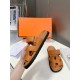 Men  [ΗERMES 】 Hermes spring and summer classic couple models second uncle slippers Chypre ugly ugly ugly uncle slippers - old man slippers, on the foot is simply too comfortable! It's simple and cute!All mixed breed she