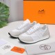 Hermes Hermes Sneakers H Side Label Counter all the latest couple modelsRestore the authentic 11 details Customized sense of superbH Side label pattern design Mix and match elements splicing details full of points  .Slim