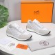 Hermes Hermes Sneakers H Side Label Counter all the latest couple modelsRestore the authentic 11 details Customized sense of superbH Side label pattern design Mix and match elements splicing details full of points  .Slim