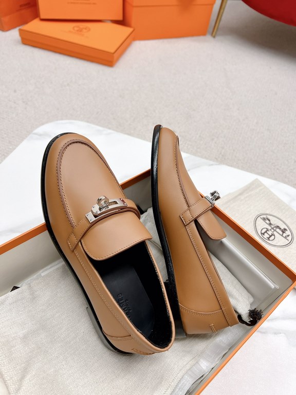 HERME'c, the whole network exclusive handmade, private high-end customization, classic handmade workshop ~ ~ big goods real shotDestin Loafers, very classic, versatile, simple, colorblocking design, on the foot is very f