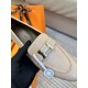 High quality ex-factoryHERMES Hermes   Classic Loafers  NewHERME.S Hermes  Classic Loafers New!Black classic, oatmeal color with enamel buckle.Milk tea color is soft and versatileHermès' SpringSummer 23 Most H Button Col