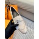 High quality ex-factoryHERMES Hermes   Classic Loafers  NewHERME.S Hermes  Classic Loafers New!Black classic, oatmeal color with enamel buckle.Milk tea color is soft and versatileHermès' SpringSummer 23 Most H Button Col