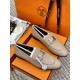 High quality ex-factoryHERMES Hermes   Classic Loafers  NewHERME.S Hermes  Classic Loafers New!Black classic, oatmeal color with enamel buckle.Milk tea color is soft and versatileHermès' SpringSummer 23 Most H Button Col