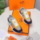 Hermes Hermes Sneakers H Side Label Counter all the latest couple modelsRestore the authentic 11 details Customized sense of superbH Side label pattern design Mix and match elements splicing details full of points  .Slim