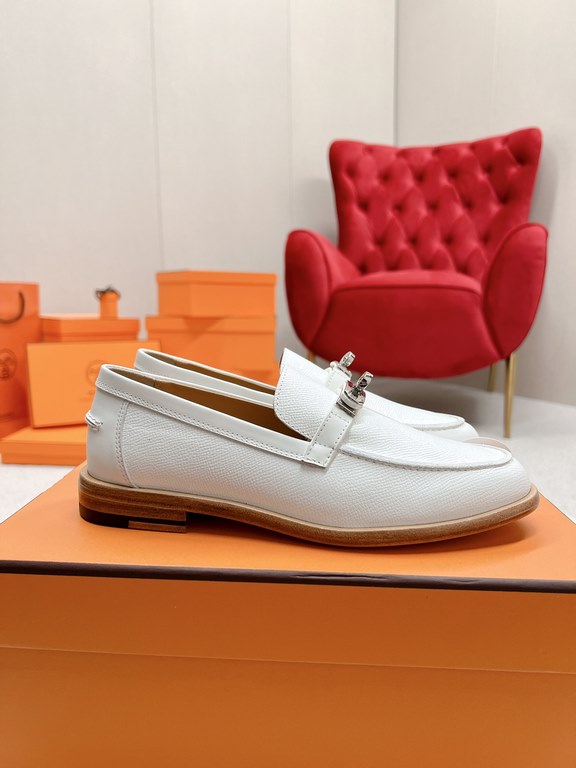 HERME'c, the whole network exclusive handmade, private high-end customization, classic handmade workshop ~ ~ big goods real shotDestin Loafers, very classic, versatile, simple, colorblocking design, on the foot is very f