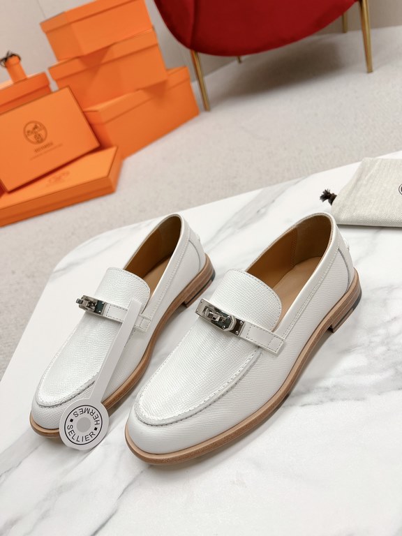 HERME'c, the whole network exclusive handmade, private high-end customization, classic handmade workshop ~ ~ big goods real shotDestin Loafers, very classic, versatile, simple, colorblocking design, on the foot is very f