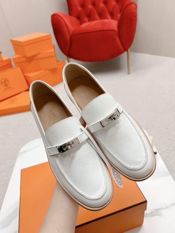 HERME'c, the whole network exclusive handmade, private high-end customization, classic handmade workshop ~ ~ big goods real shotDestin Loafers, very classic, versatile, simple, colorblocking design, on the foot is very f