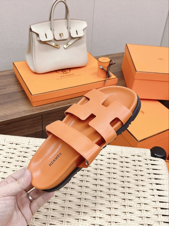 Hermes New  -- Hermes Hermes --.  timeless H tow  in stock Outsole imported Italian original sole Size 35-39 (40 customized non-returnable)