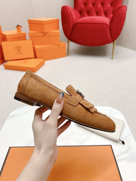 HERME'c, the whole network exclusive handmade, private high-end customization, classic handmade workshop ~ ~ ~ big goods real shotRoyal Loafers, very classic, versatile, simple, colorblocking design, on the foot is very 