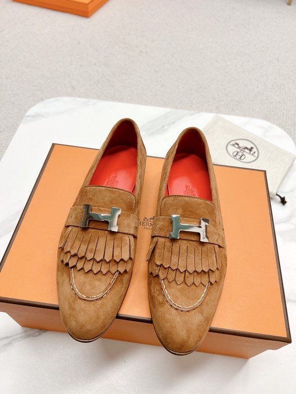 HERME'c, the whole network exclusive handmade, private high-end customization, classic handmade workshop ~ ~ ~ big goods real shotRoyal Loafers, very classic, versatile, simple, colorblocking design, on the foot is very 