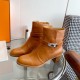 wholesale Hermes Hermes  Frenchie and ankle boots chunky heel short boots  top quality  Calfskin heeled ankle boots with Kelly buckle. Create a stylish look. Heel height 5cm   Imported leather outsole size 35-39 (40, 41 