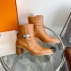 wholesale Hermes Hermes  Frenchie and ankle boots chunky heel short boots  top quality  Calfskin heeled ankle boots with Kelly buckle. Create a stylish look. Heel height 5cm   Imported leather outsole size 35-39 (40, 41 