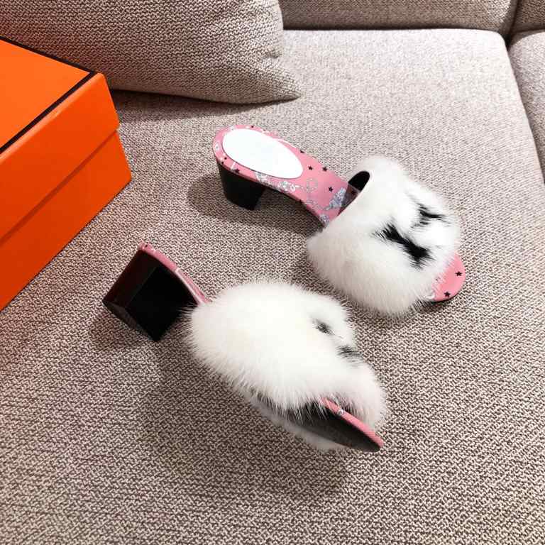 [Guanhua] Hermes  home 20ss fall and winter new products! Classic boot shape   British mink fur design, classic and durable! Original inverted mold last shape, extreme 11 shape, imported high-end knitting needles present