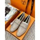 High quality ex-factoryHERMES Hermes   Classic Loafers  NewHERME.S Hermes  Classic Loafers New!Black classic, oatmeal color with enamel buckle.Milk tea color is soft and versatileHermès' SpringSummer 23 Most H Button Col