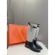 Top generation purchase version of HERMES Hermes kelly knight boots, partial casual a new model, with the toe part of the collision color, the upper is custom linen material, after more than 1 month development and becom