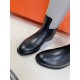 Top generation purchase version of HERMES Hermes kelly knight boots, partial casual a new model, with the toe part of the collision color, the upper is custom linen material, after more than 1 month development and becom