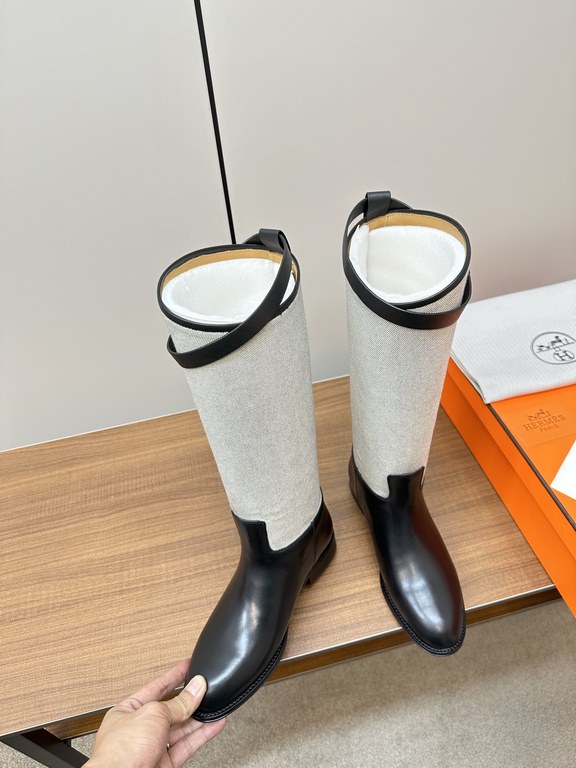 Hermes Hermès Supreme Kelly Jumping Locks Cavalier BootsNetflix must-have! Super heavyweight a classic boots.  counter original replica handmade customization, the essence of the boot barrel to do quite and do straight.U