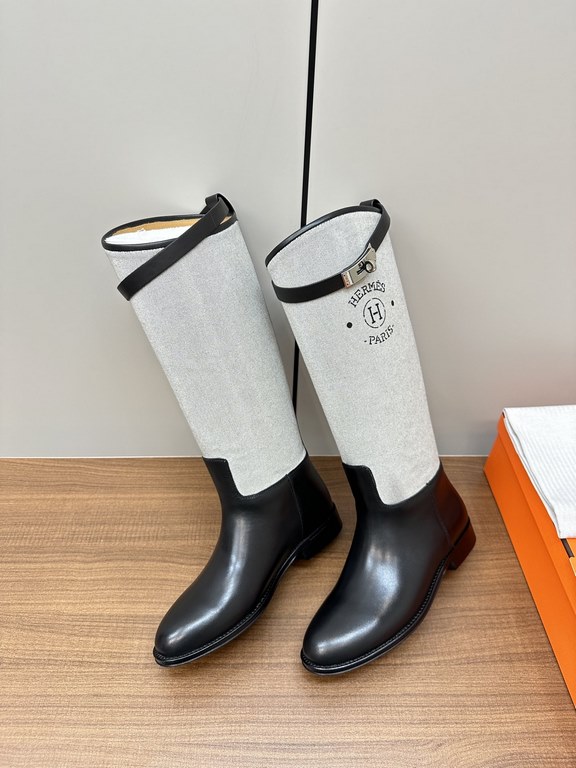 Hermes Hermès Supreme Kelly Jumping Locks Cavalier BootsNetflix must-have! Super heavyweight a classic boots.  counter original replica handmade customization, the essence of the boot barrel to do quite and do straight.U