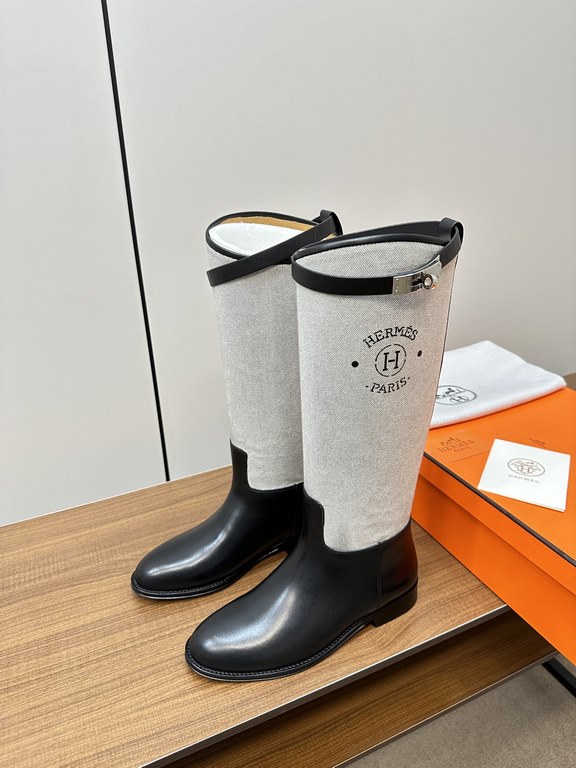 Hermes Hermès Supreme Kelly Jumping Locks Cavalier BootsNetflix must-have! Super heavyweight a classic boots.  counter original replica handmade customization, the essence of the boot barrel to do quite and do straight.U