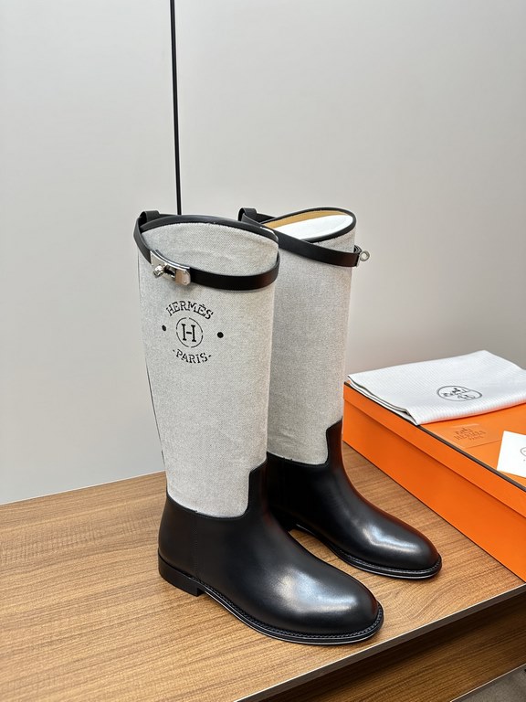 Hermes Hermès Supreme Kelly Jumping Locks Cavalier BootsNetflix must-have! Super heavyweight a classic boots.  counter original replica handmade customization, the essence of the boot barrel to do quite and do straight.U