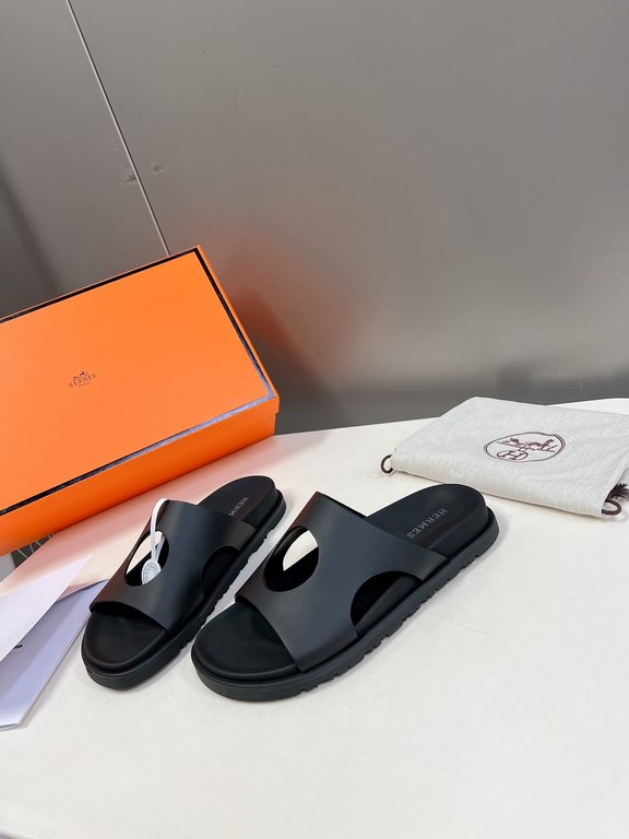 Men  [ΗERMES 】 Hermes spring and summer classic couple models second uncle slippers Chypre ugly ugly ugly uncle slippers - old man slippers, on the foot is simply too comfortable! It's simple and cute!All mixed breed she