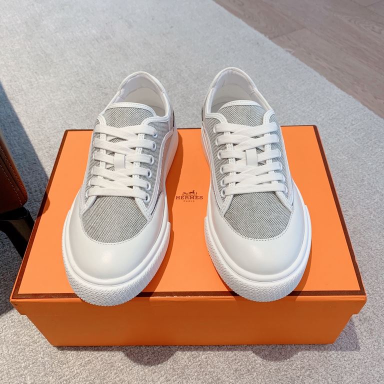 Men's [Guanhua] Hermes  home 23ss early spring new products! Classic boot shape   British color blocking design, classic and durable! The original inverted mold last shape, the ultimate 11 shape, imported high-end knitti