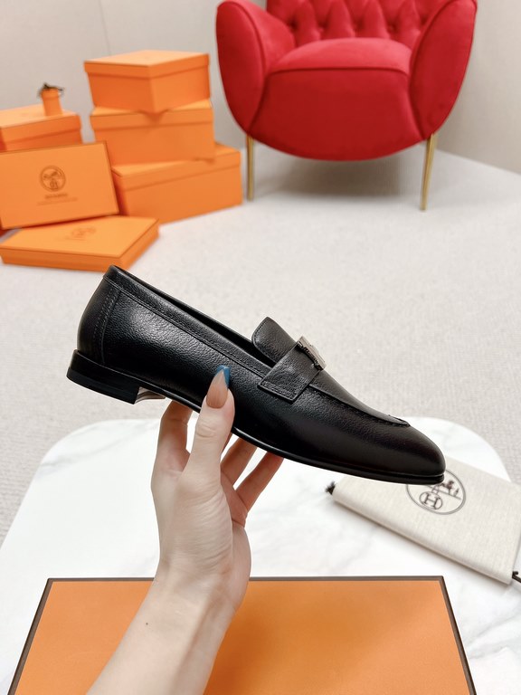 HERME'c, the whole network exclusive handmade, private high-end customization, classic handmade workshop ~ ~ ~ big goods real shotRoyal Loafers, very classic, versatile, simple, colorblocking design, on the foot is very 