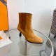 wholesale Hermes Hermes  23 new   high heel square toe boots  top quality  imported calfskinsheepskincowhide lining Heel height 7.5cm   imported leather outsole size35-39(40,41 customized)