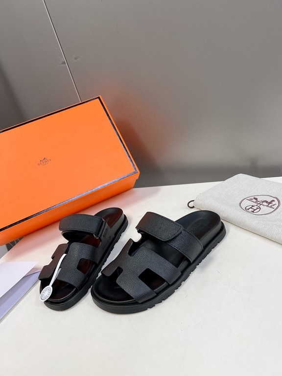 Men  [ΗERMES 】 Hermes spring and summer classic couple models second uncle slippers Chypre ugly ugly ugly uncle slippers - old man slippers, on the foot is simply too comfortable! It's simple and cute!All mixed breed she