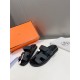 Men  [ΗERMES 】 Hermes spring and summer classic couple models second uncle slippers Chypre ugly ugly ugly uncle slippers - old man slippers, on the foot is simply too comfortable! It's simple and cute!All mixed breed she