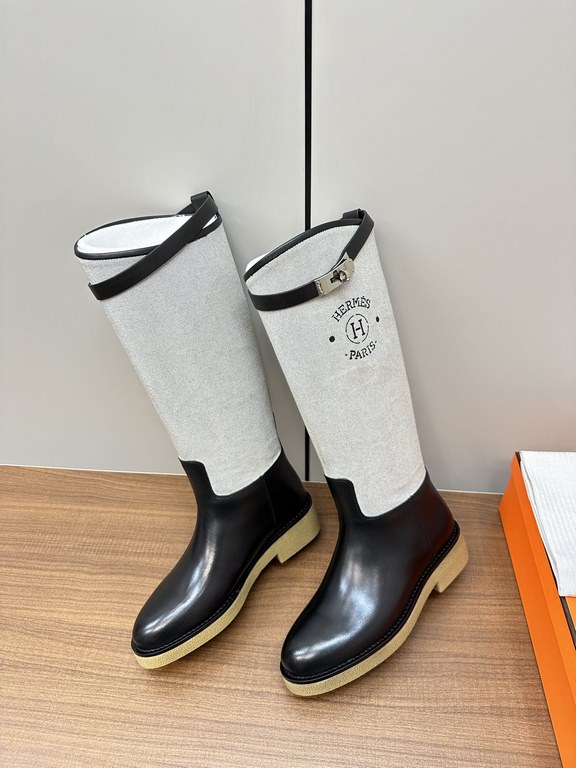 Hermes Hermès Supreme Kelly Jumping Locks Cavalier BootsNetflix must-have! Super heavyweight a classic boots.  counter original replica handmade customization, the essence of the boot barrel to do quite and do straight.U