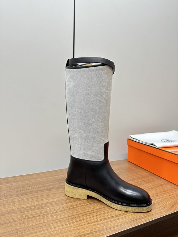 Hermes Hermès Supreme Kelly Jumping Locks Cavalier BootsNetflix must-have! Super heavyweight a classic boots.  counter original replica handmade customization, the essence of the boot barrel to do quite and do straight.U