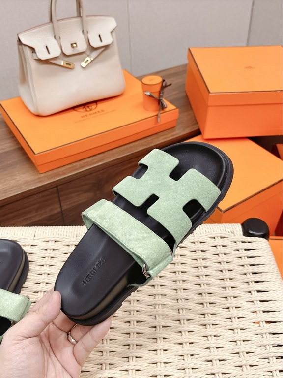 Hermes New  -- Hermes Hermes --.  timeless H tow  in stock Outsole imported Italian original sole Size 35-39 (40 customized non-returnable)