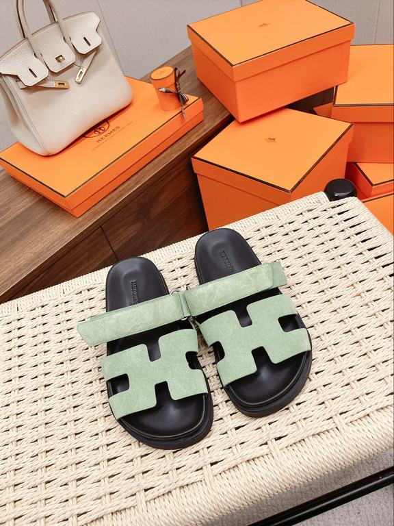 Hermes New  -- Hermes Hermes --.  timeless H tow  in stock Outsole imported Italian original sole Size 35-39 (40 customized non-returnable)