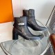 wholesale Hermes Hermes  Frenchie and ankle boots chunky heel short boots  top quality  Calfskin heeled ankle boots with Kelly buckle. Create a stylish look. Heel height 5cm   Imported leather outsole size 35-39 (40, 41 