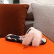 [Guanhua] Hermes  home 20ss fall and winter new products! Classic boot shape   British mink fur design, classic and durable! Original inverted mold last shape, extreme 11 shape, imported high-end knitting needles present