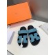 Men  [ΗERMES 】 Hermes spring and summer classic couple models second uncle slippers Chypre ugly ugly ugly uncle slippers - old man slippers, on the foot is simply too comfortable! It's simple and cute!All mixed breed she