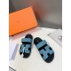 Men  [ΗERMES 】 Hermes spring and summer classic couple models second uncle slippers Chypre ugly ugly ugly uncle slippers - old man slippers, on the foot is simply too comfortable! It's simple and cute!All mixed breed she