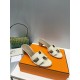 HERMES Hermes 2022 H Home New color update Classic works Multi-color choice let you love enough. Classic work Universal slippers, is the goddess are like on me oh! Really versatile, with pants or skirt are OK.Upper mater