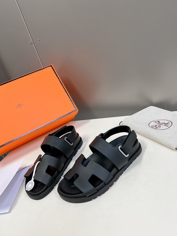 Men  [ΗERMES 】 Hermes spring and summer classic couple models second uncle slippers Chypre ugly ugly ugly uncle slippers - old man slippers, on the foot is simply too comfortable! It's simple and cute!All mixed breed she