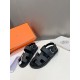 Men  [ΗERMES 】 Hermes spring and summer classic couple models second uncle slippers Chypre ugly ugly ugly uncle slippers - old man slippers, on the foot is simply too comfortable! It's simple and cute!All mixed breed she