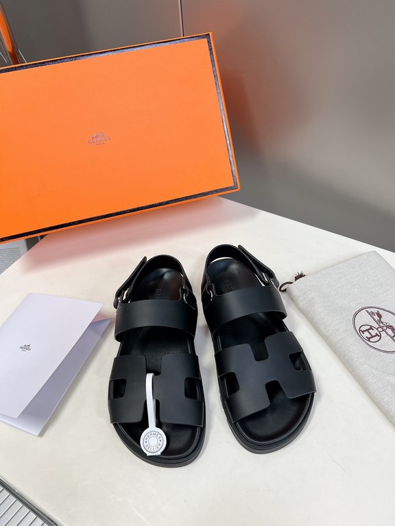 Men  [ΗERMES 】 Hermes spring and summer classic couple models second uncle slippers Chypre ugly ugly ugly uncle slippers - old man slippers, on the foot is simply too comfortable! It's simple and cute!All mixed breed she