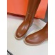 Top generation purchase version of HERMES Hermes kelly knight boots, partial casual a new model, with the toe part of the collision color, the upper is custom linen material, after more than 1 month development and becom