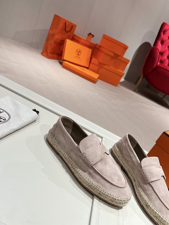 [Herme'c] Hermes 23 years of early spring latest Trip straw shoes, the official website of the latest   vacation travel must have a god. By Hermes shoes chief designer Pierre Hardy personally involved in creating, leadin