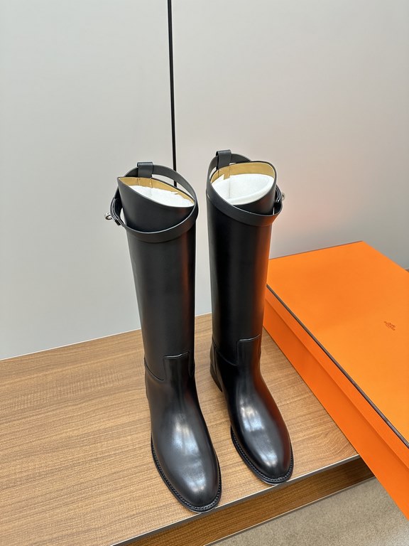 Hermes Hermès Supreme Kelly Jumping Locks Cavalier BootsNetflix must-have! Super heavyweight a classic boots.  counter original replica handmade customization, the essence of the boot barrel to do quite and do straight.U