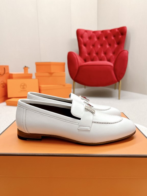 HERME'c, the whole network exclusive handmade, private high-end customization, classic handmade workshop ~ ~ ~ big goods real shotRoyal Loafers, very classic, versatile, simple, colorblocking design, on the foot is very 