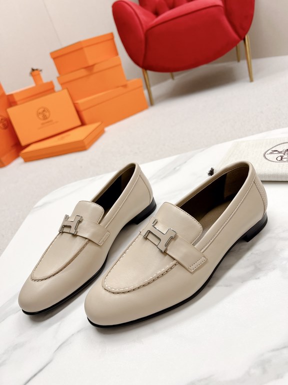 HERME'c, the whole network exclusive handmade, private high-end customization, classic handmade workshop ~ ~ ~ big goods real shotRoyal Loafers, very classic, versatile, simple, colorblocking design, on the foot is very 